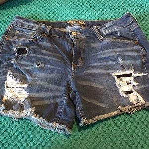 Juniors Blue Jean Shorts